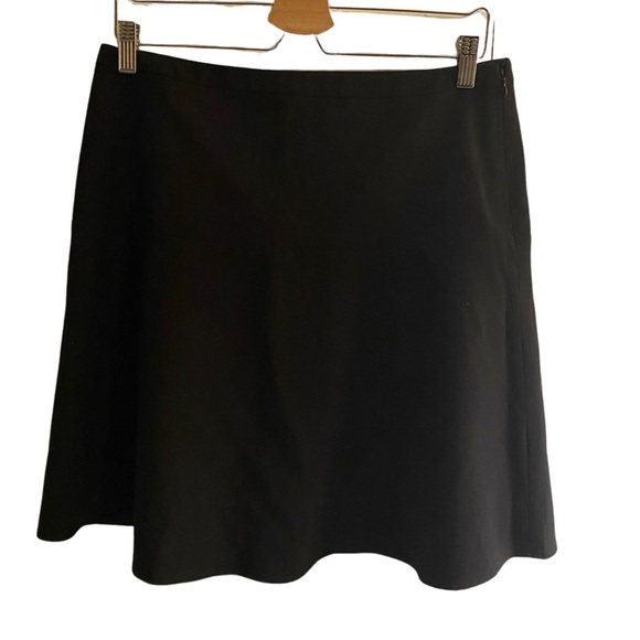 Calvin Klein Black Lined Mini Skirt. Size 10. Side Zipper. - Picture 1 of 13